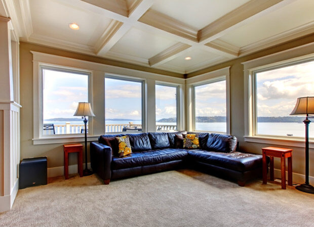 Newly installed carpet in a Honolulu home from American Carpet One