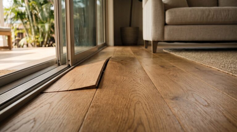 buckled engineered hardwood floor Hawaii moisture damage