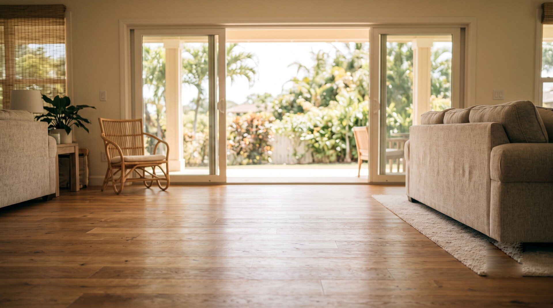 engineered hardwood floor installed Kapolei Hawaii home American Floor and Home